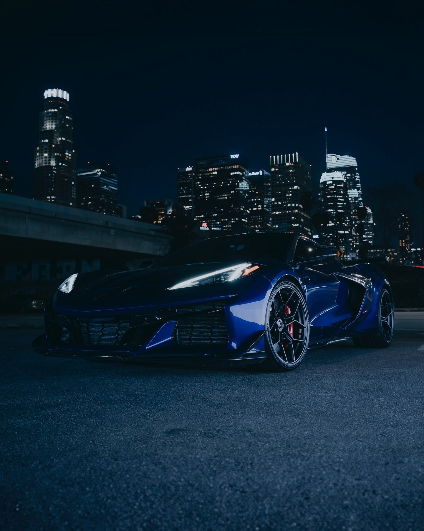 Blaque Diamond BD-F25 Satin Black (C8 Z06 Corvette)