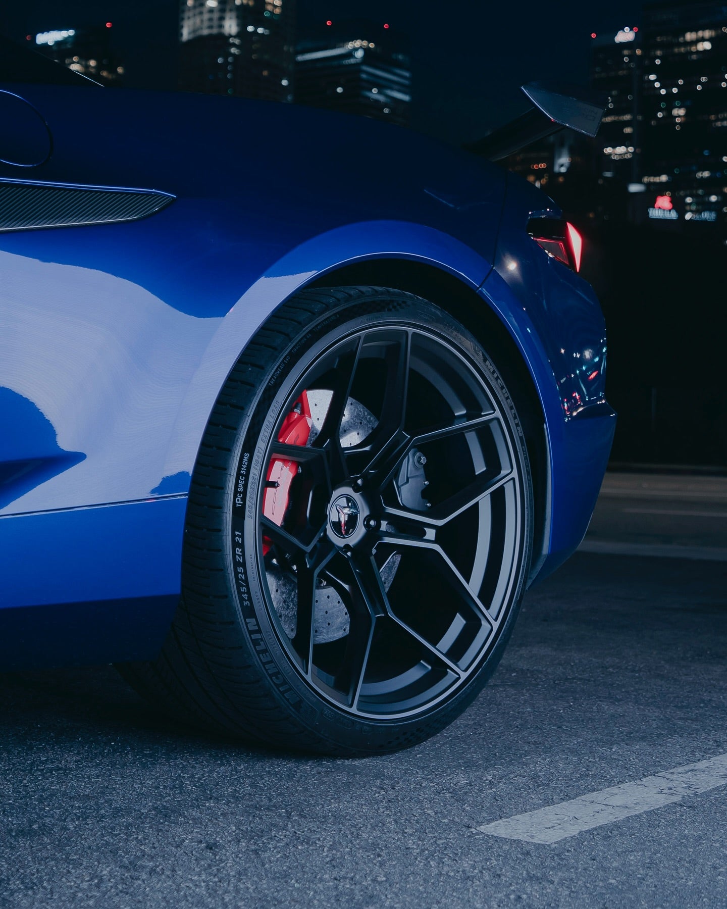 Blaque Diamond BD-F25 Satin Black (C8 Z06 Corvette)