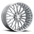 AL13 FR100 Diamond Silver C8 Corvette (20X9/21X12 Setup) Full Set