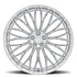 AL13 FR100 Diamond Silver C8 Corvette (20X9/21X12 Setup) Full Set