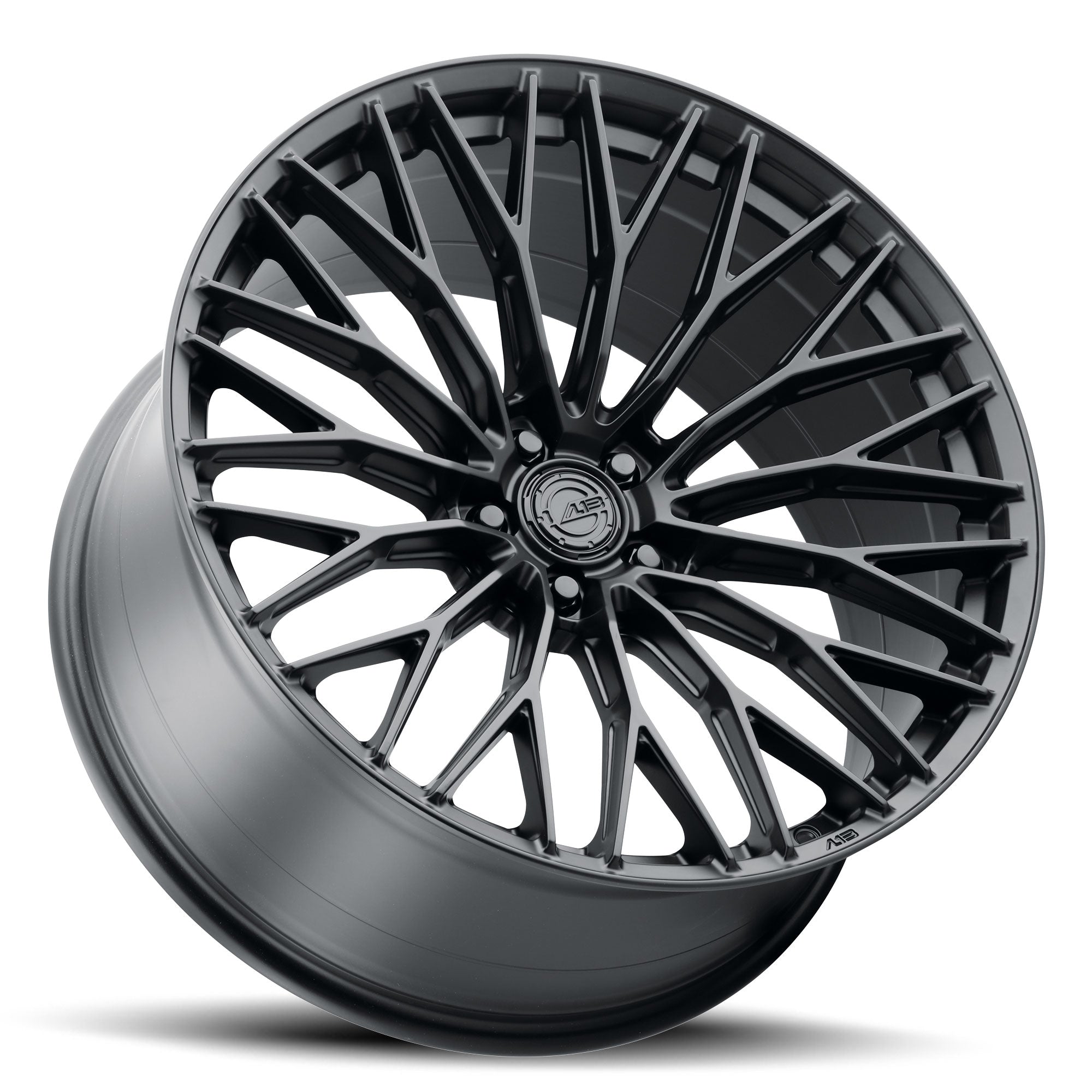 AL13 FR100 Satin Black C8 Corvette (20X9/21X12 Setup) Full Set