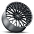 AL13 FR100 Satin Black C8 Corvette (20X9/21X12 Setup) Full Set