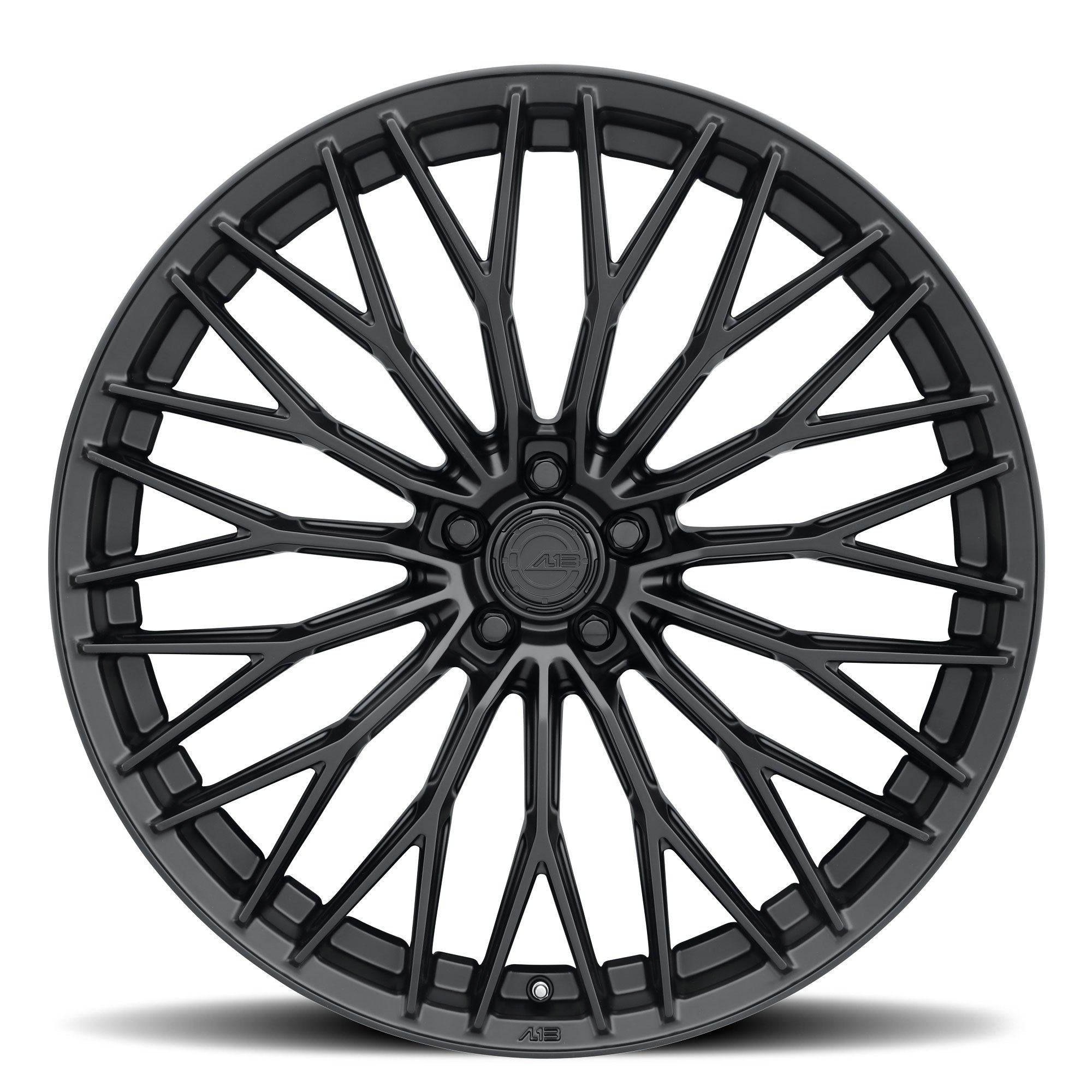 AL13 FR100 Satin Black C8 Corvette (20X9/21X12 Setup) Full Set