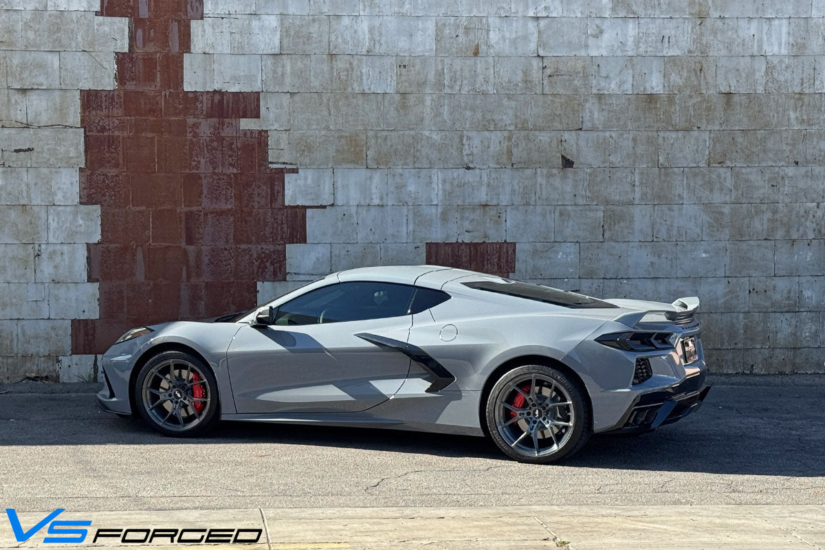 VS Forged VF01 Brushed Titanium (19x8.5/20x11 Setup) Full Set - Forged