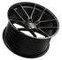 Vertini RFS1.8 Dual Black Brushed (19x8.5/20x11 Setup) Full Set