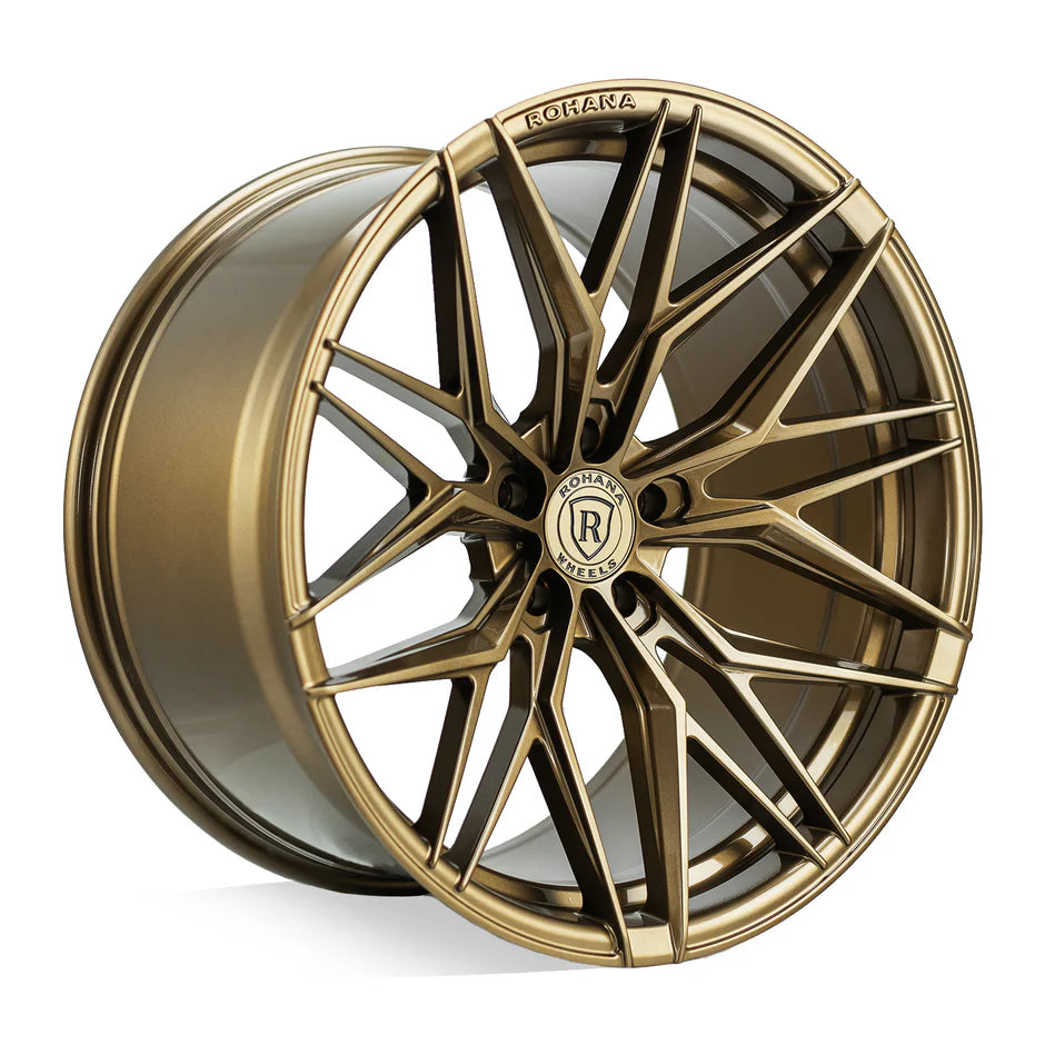 Rohana RFX17 Gloss Bronze C8 Corvette (19x8.5/20x11 Setup) Full Set