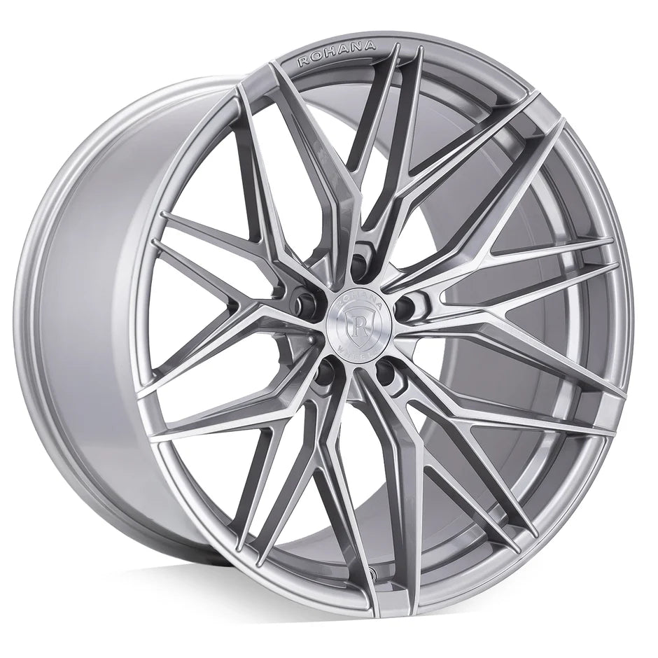 Rohana RFX17 Brushed Titanium C8 Corvette (19x8.5/20x11 Setup) Full Set