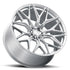AL13 FR80 Diamond Silver C8 Corvette (20X9/21X12 Setup) Full Set