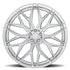 AL13 FR80 Diamond Silver C8 Corvette (20X9/21X12 Setup) Full Set