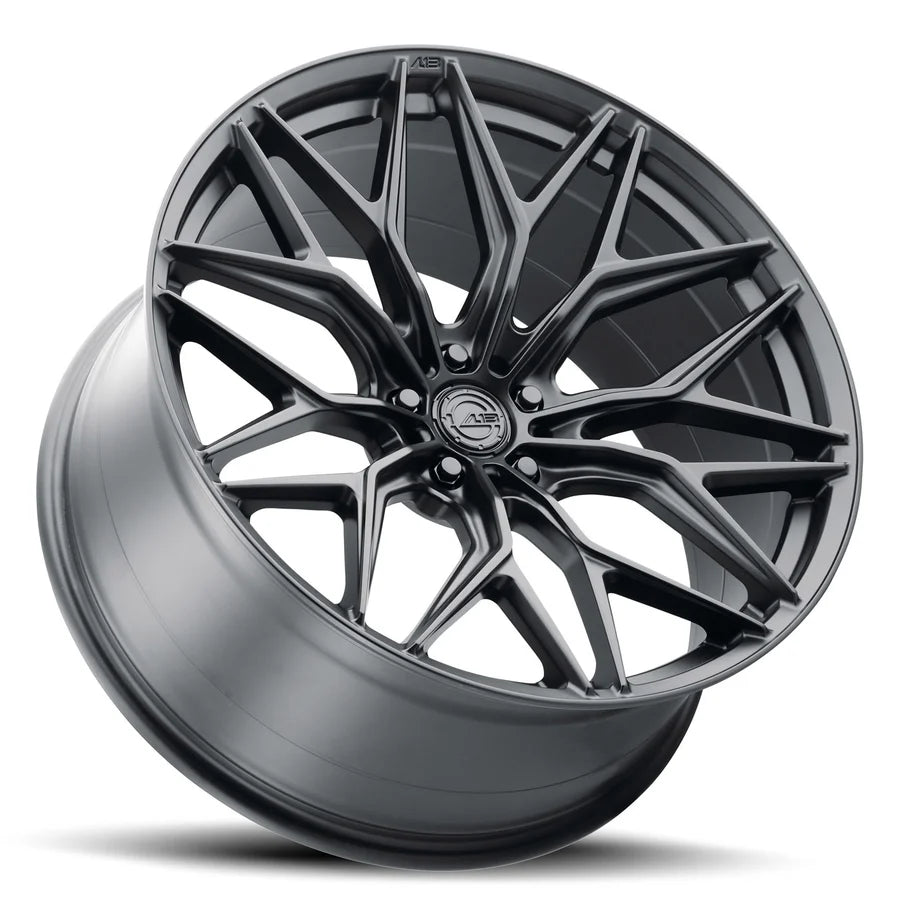 AL13 FR80 Satin Black C8 Corvette (20X9/21X12 Setup) Full Set