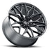 AL13 FR80 Satin Black C8 Corvette (20X9/21X12 Setup) Full Set