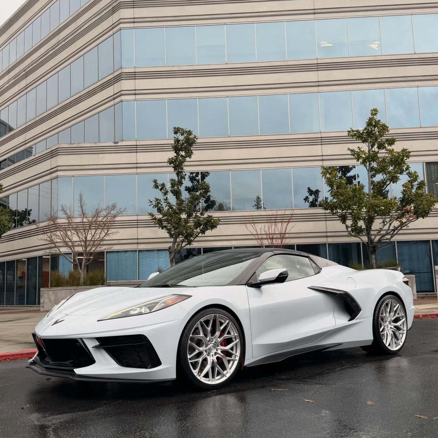 AL13 FR80 Diamond Silver C8 Corvette (20X9/21X12 Setup) Full Set