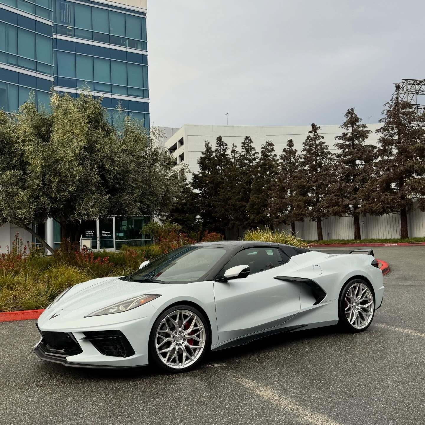 AL13 FR80 Diamond Silver C8 Corvette (20X9/21X12 Setup) Full Set
