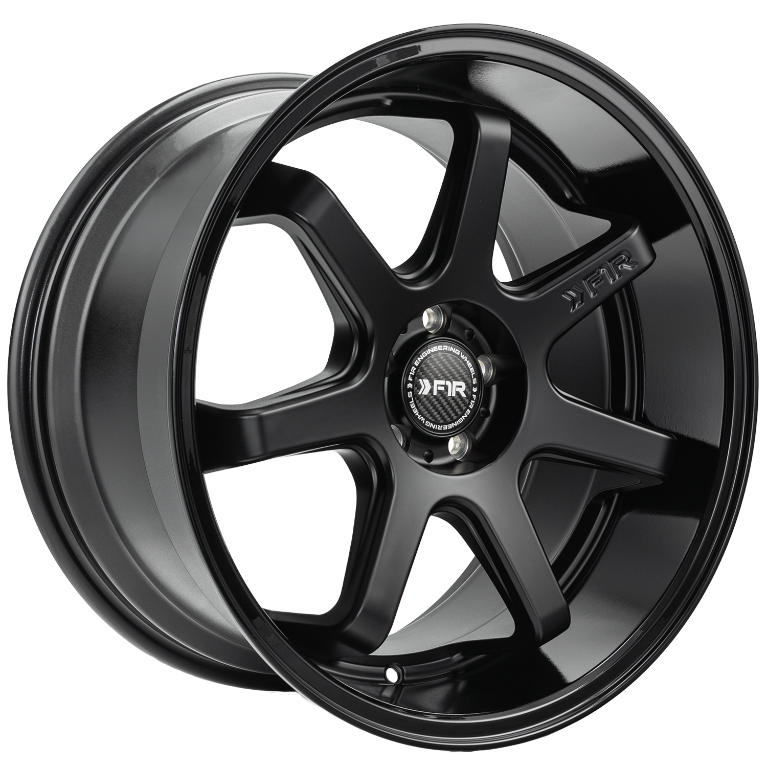 F1R FC7 Matte Black/Gloss Black Lip