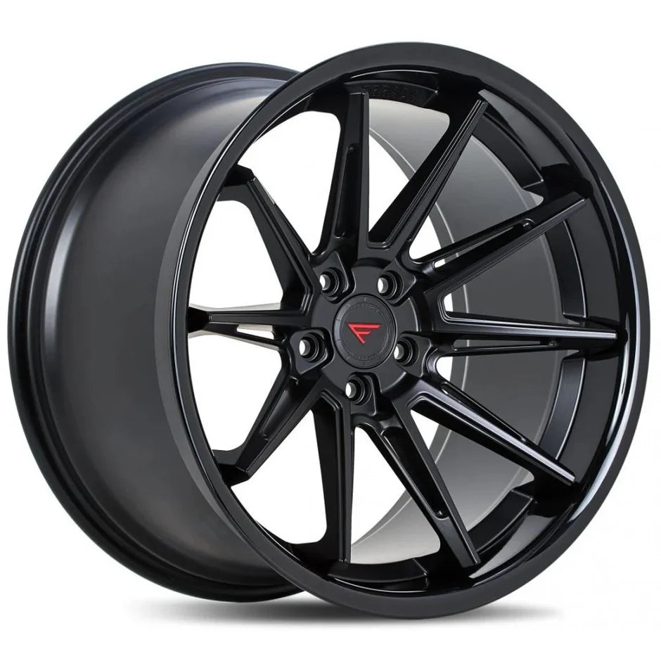 Ferrada CM2 Matte Black W/Gloss Black Lip (19x8.5/20x12 Setup) Full Set