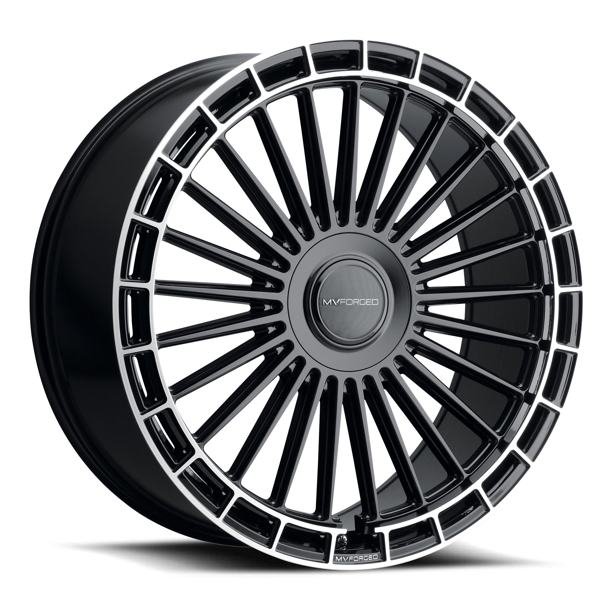 MV Forged MVF40 Gloss Black Diamond Ring