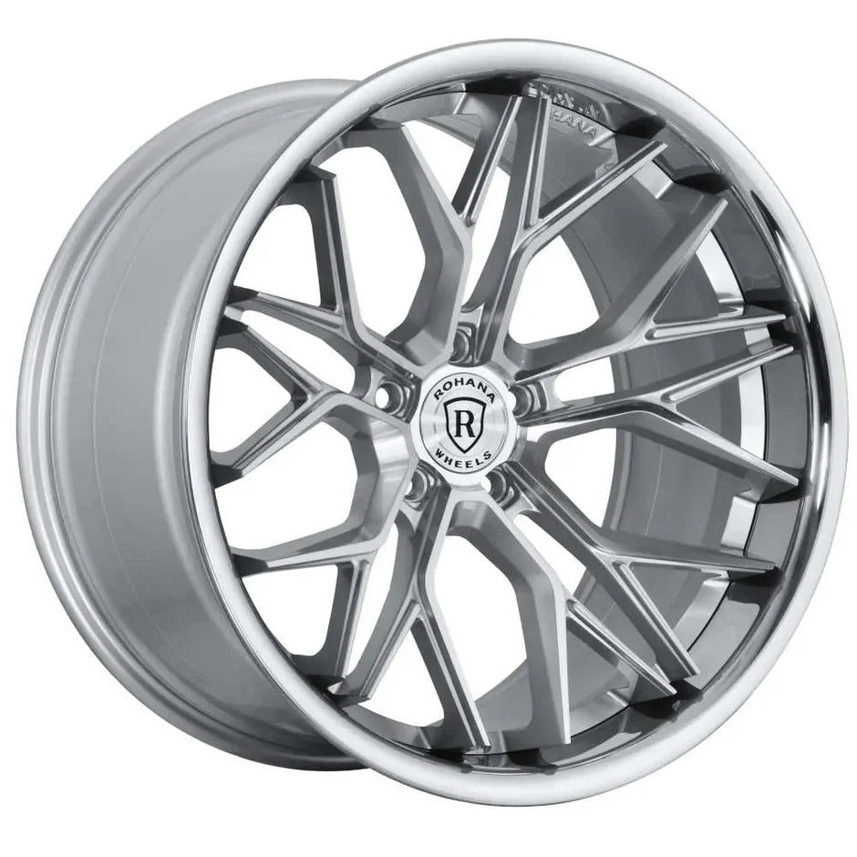 Rohana RFC3 Machine Silver C8 Corvette (19x8.5/20x11 Setup) Full Set