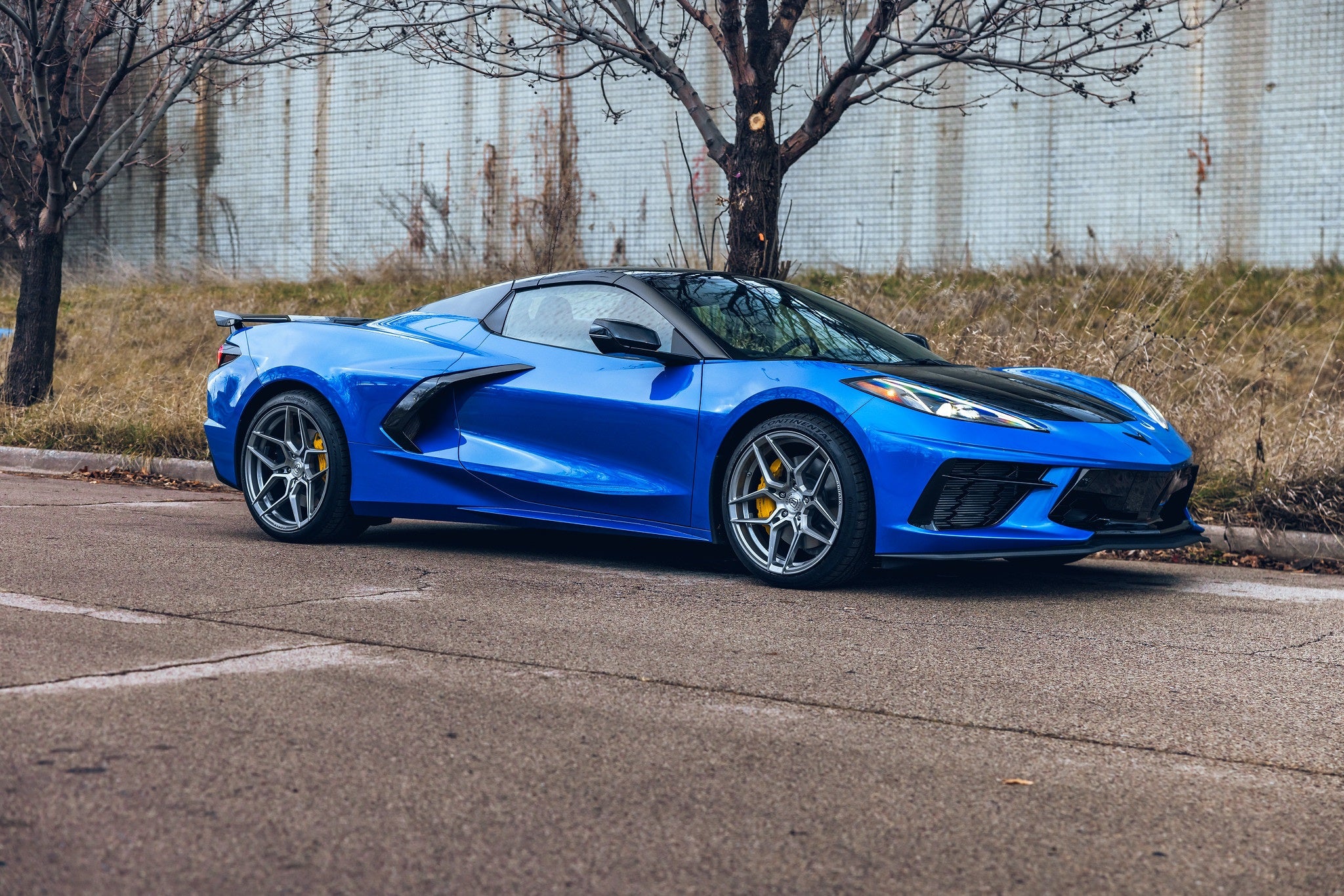 Rohana RFX11 Brushed Titanium C8 Corvette (19x8.5/20x12 Setup) Full Set