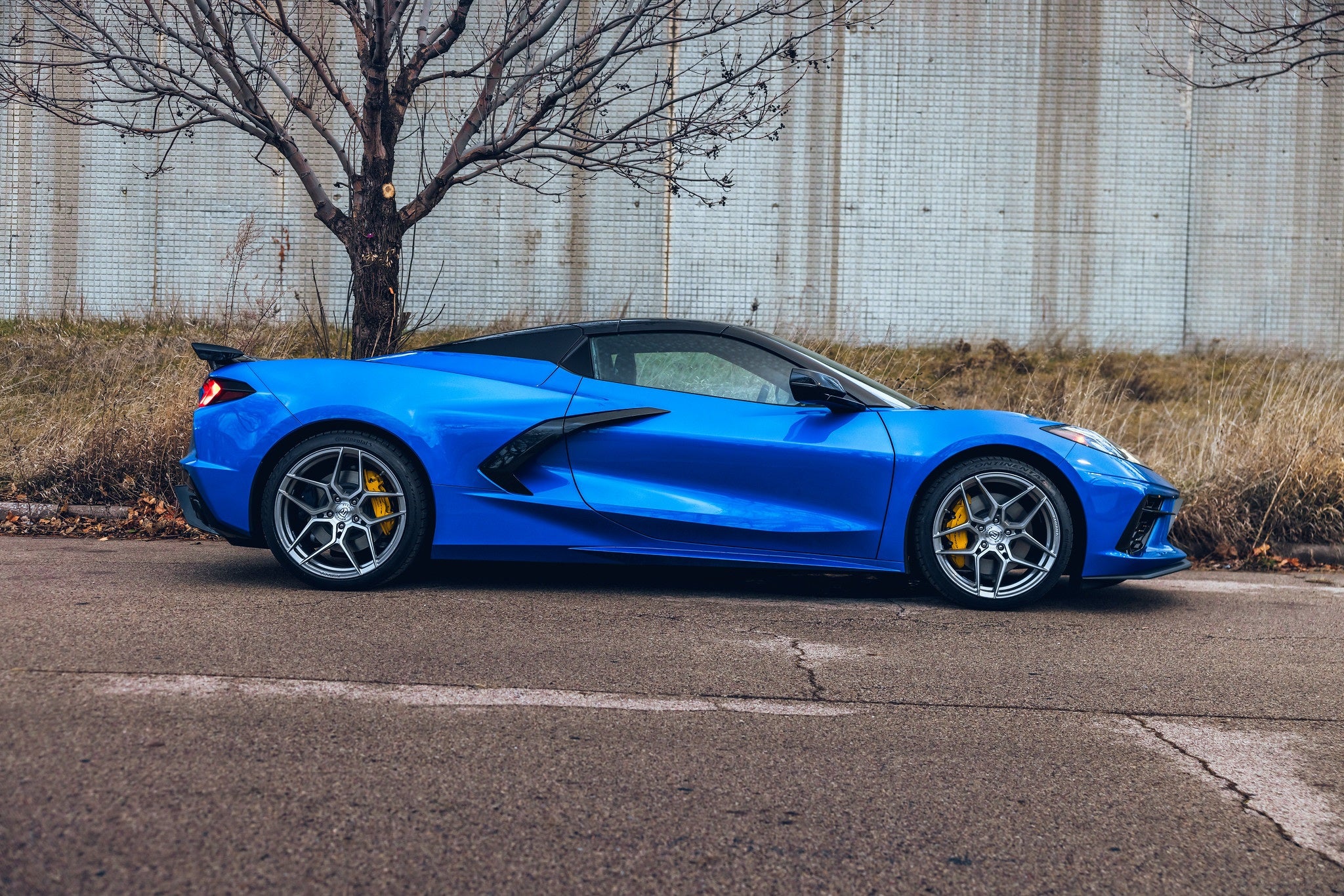 Rohana RFX11 Brushed Titanium C8 Corvette (19x8.5/20x12 Setup) Full Set