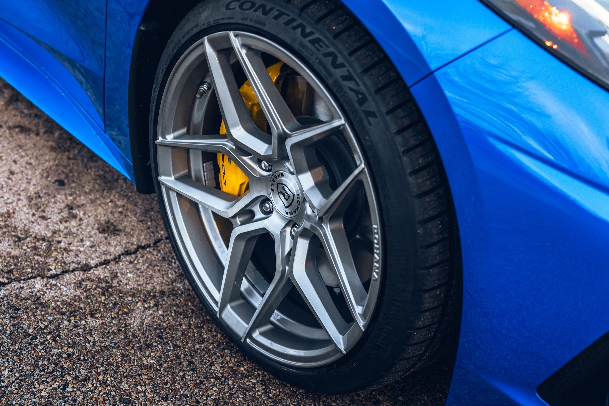 Rohana RFX11 Brushed Titanium C8 Corvette (19x8.5/20x12 Setup) Full Set