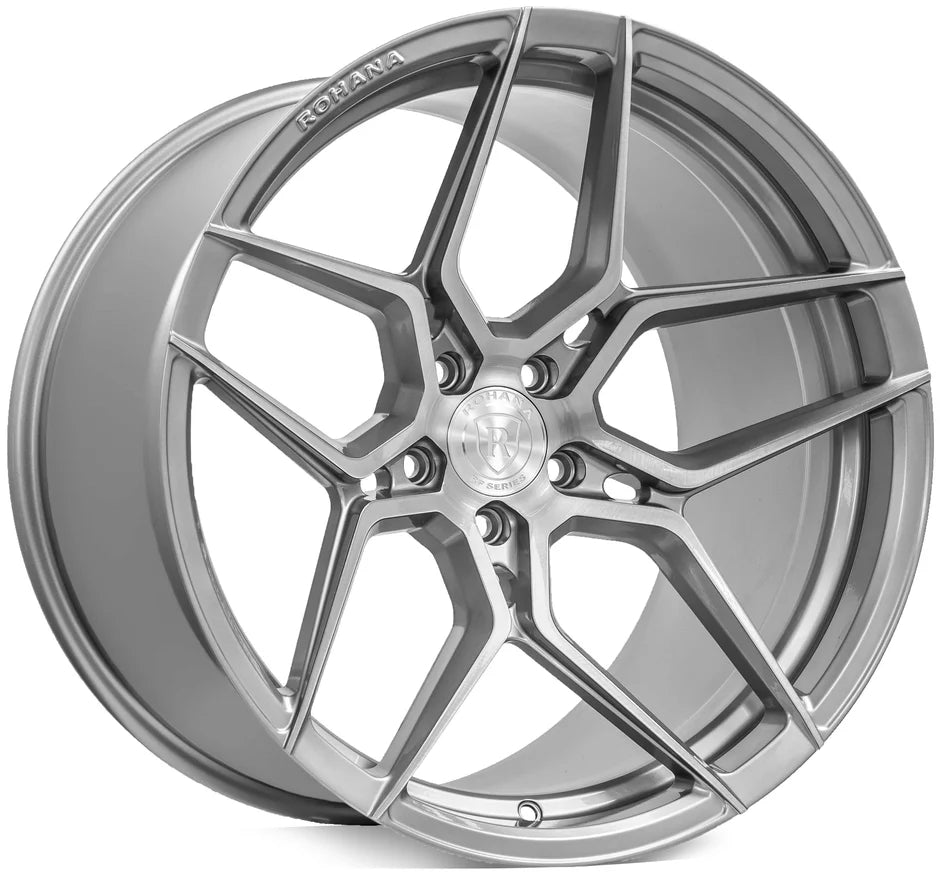 Rohana RFX11 Brushed Titanium C8 Corvette (19x8.5/20x12 Setup) Full Set