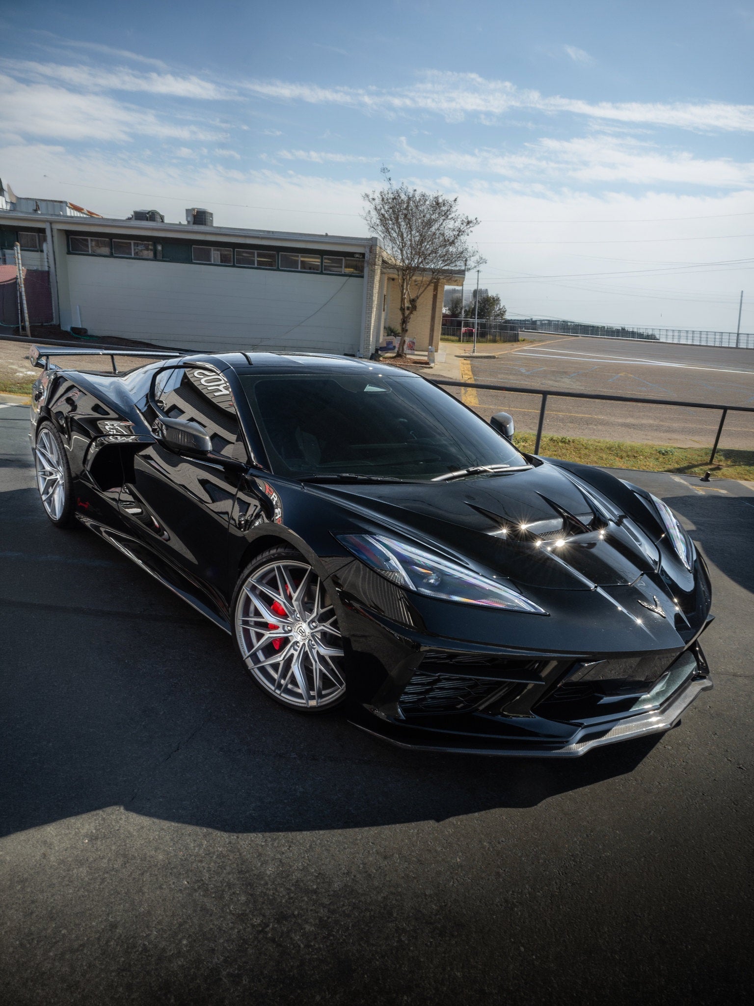 Rohana RFX17 Brushed Titanium C8 Corvette (19x8.5/20x11 Setup) Full Set