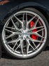 Rohana RFX17 Brushed Titanium C8 Corvette (19x8.5/20x11 Setup) Full Set