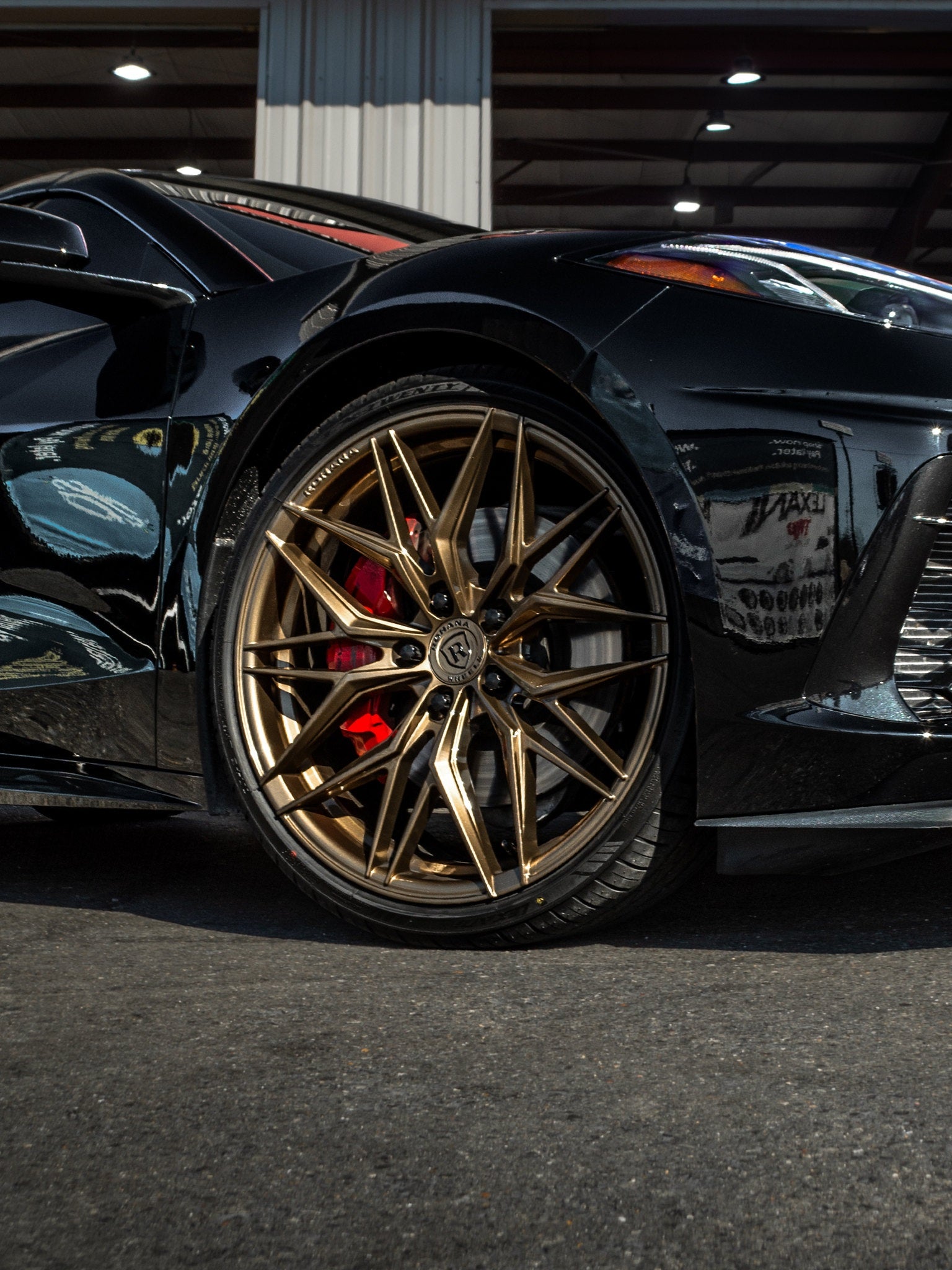 Rohana RFX17 Gloss Bronze C8 Corvette (19x8.5/20x11 Setup) Full Set
