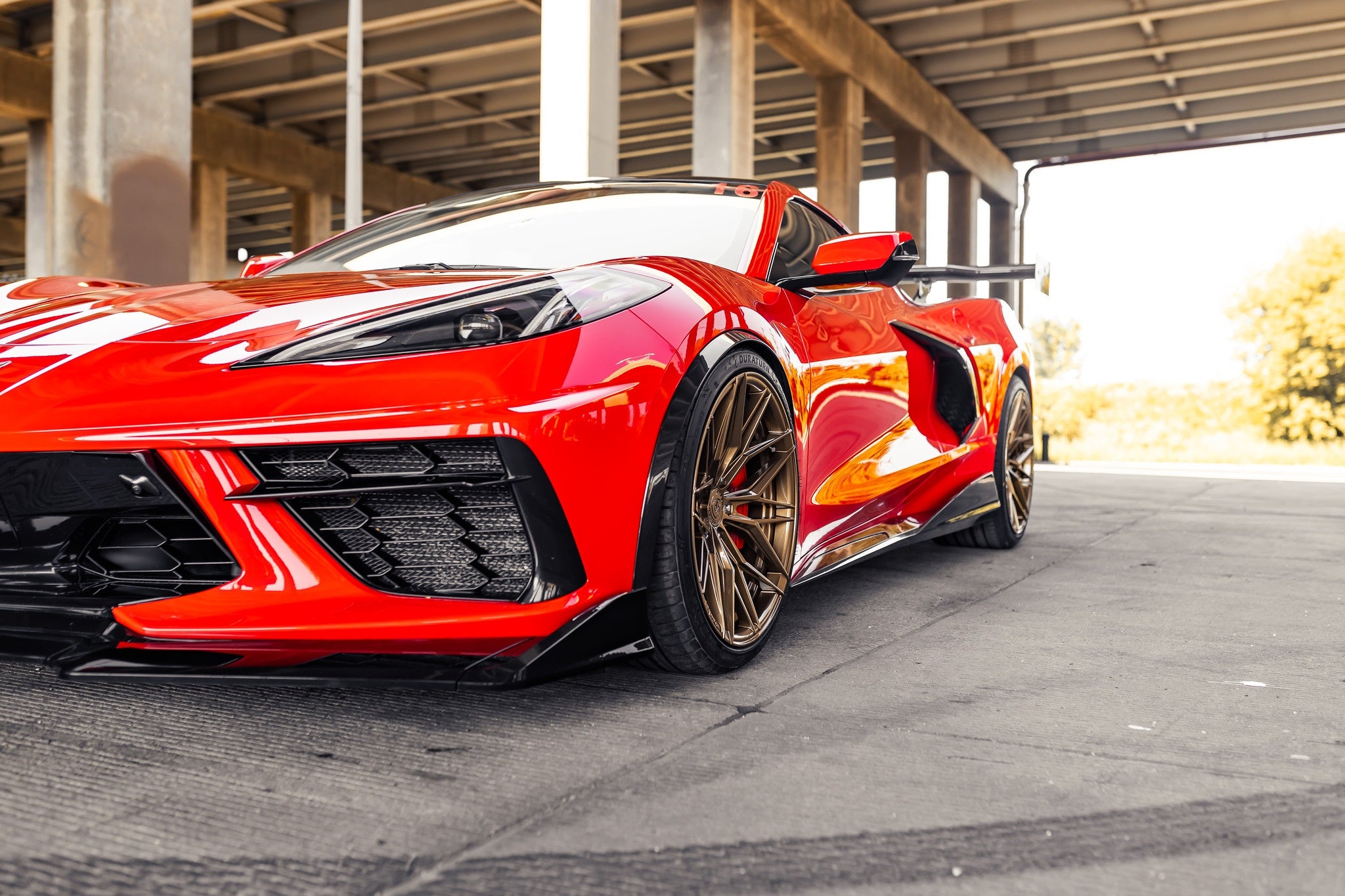 Rohana RFX17 Gloss Bronze C8 Corvette (19x8.5/20x11 Setup) Full Set