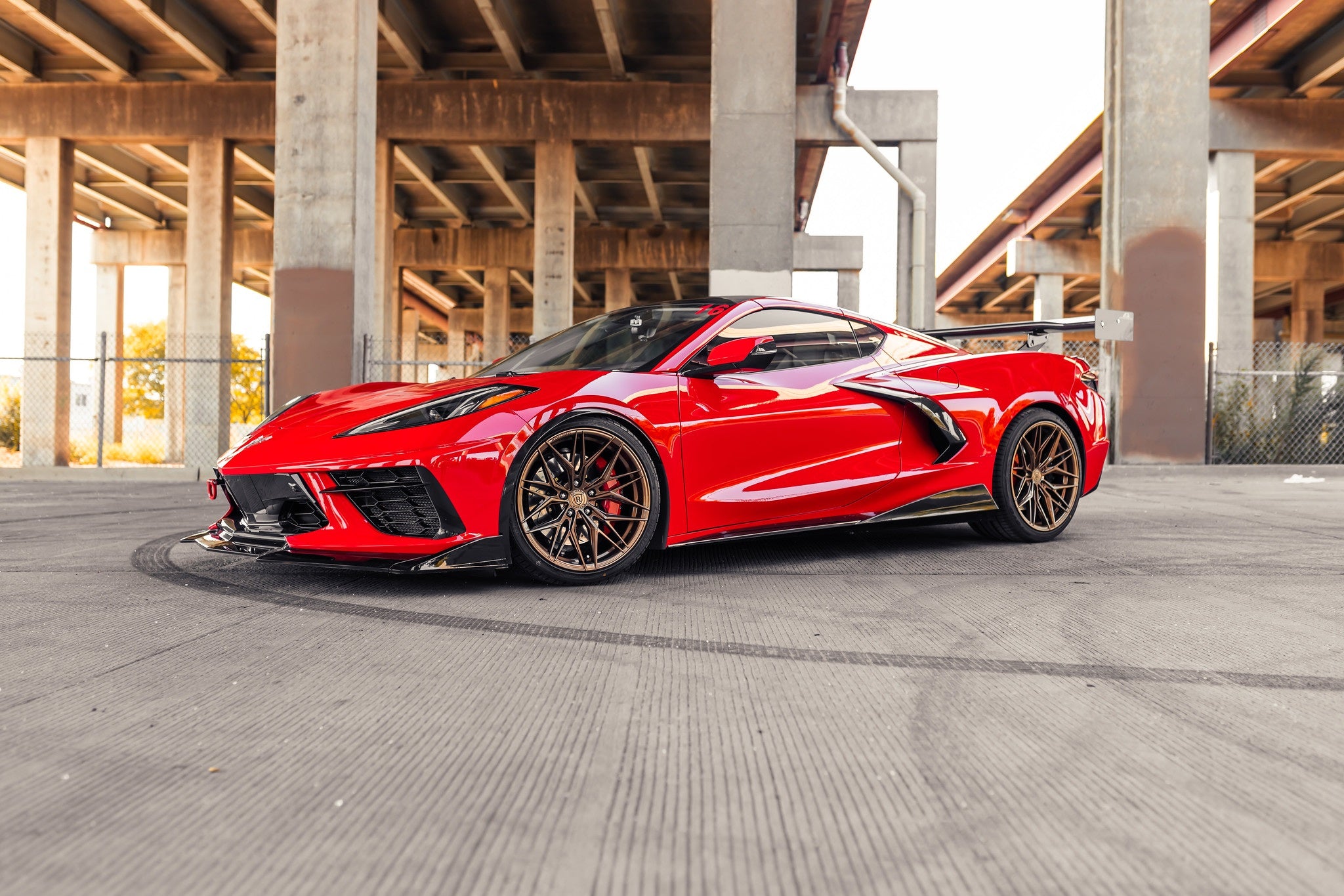 Rohana RFX17 Gloss Bronze C8 Corvette (19x8.5/20x11 Setup) Full Set