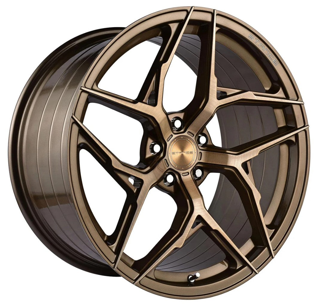 Stance SF13 Brushed Dual Bronze C8 Corvette (19x8.5/20x11 Setup) Full Set