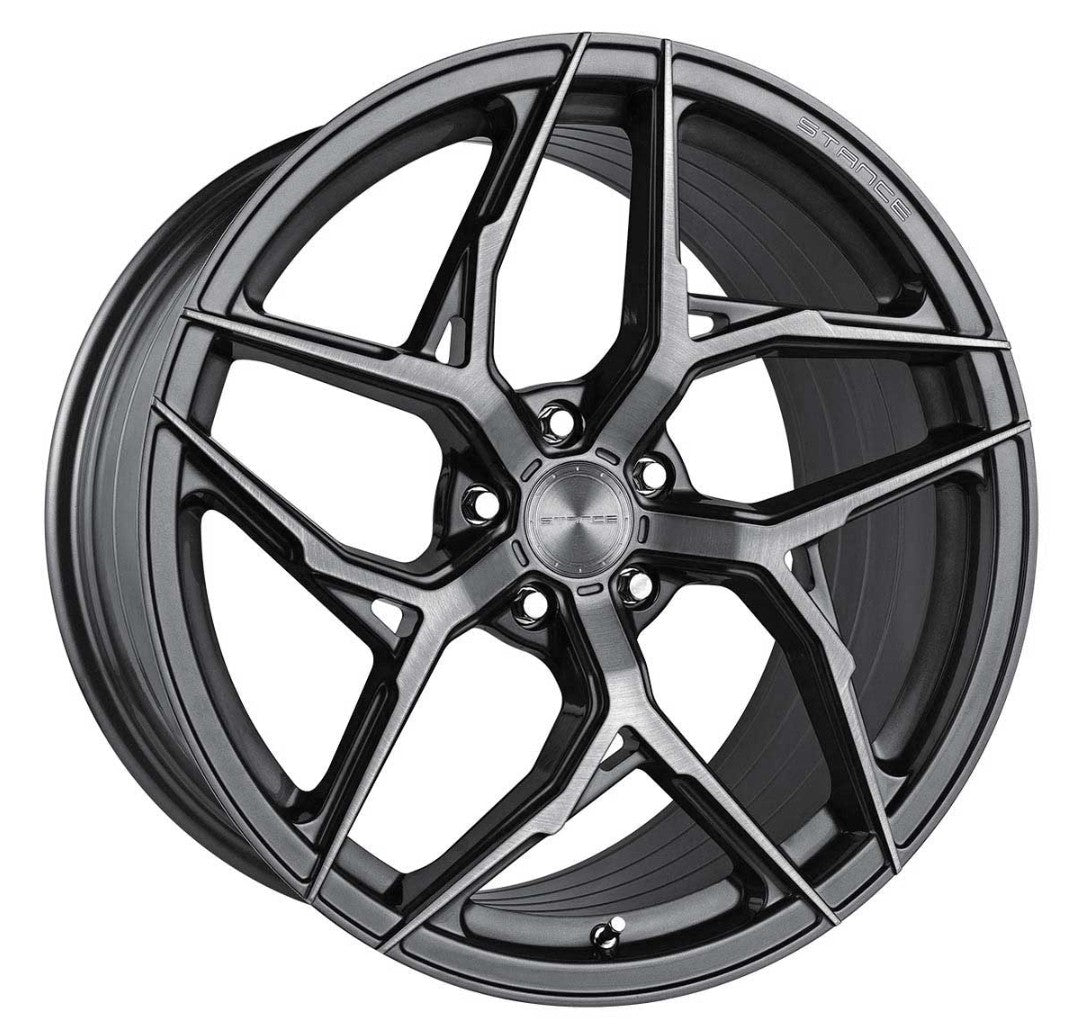Stance SF13 Brushed Dual Gunmetal C8 Corvette (19x8.5/20x11 Setup) Full Set