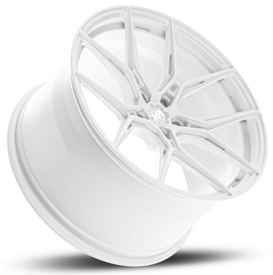 Variant Nysa Gloss White (19x8.5/20x11 Setup) Full Set - Forged
