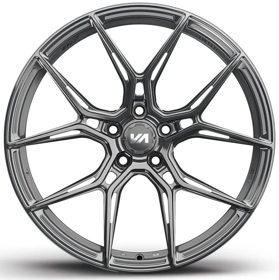 Variant Nysa Gloss Gunmetal (20x9/21x12 Setup) Full Set - Forged