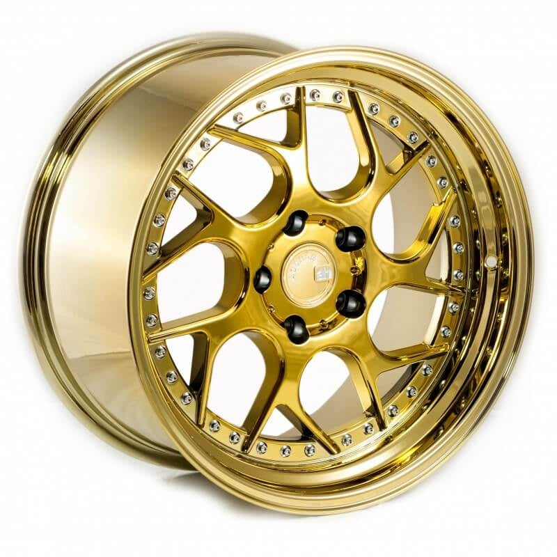 Aodhan DS01 Gold Vacuum w/ Chrome Rivets