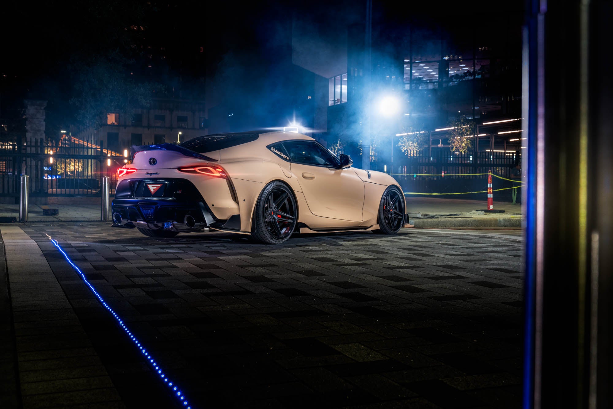 2021 Toyota Supra - Ferrada CM1 Matte Black W/ Gloss Black Lip