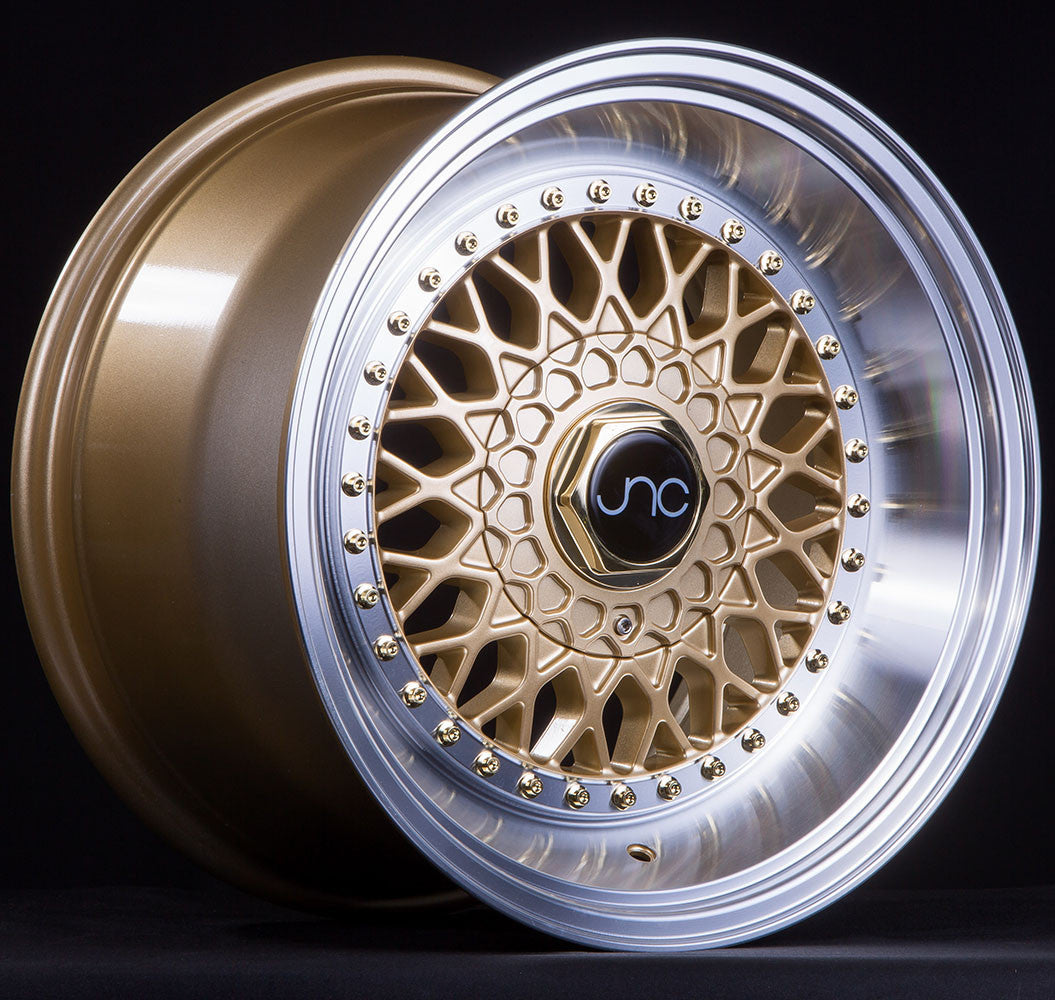 JNC 004S Gold w/ Machined Lip w/ Gold Rivets