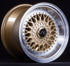 JNC 004S Gold w/ Machined Lip w/ Gold Rivets