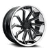 Azad AZ1101 Black Machine Face W/ Silver Steel Lip