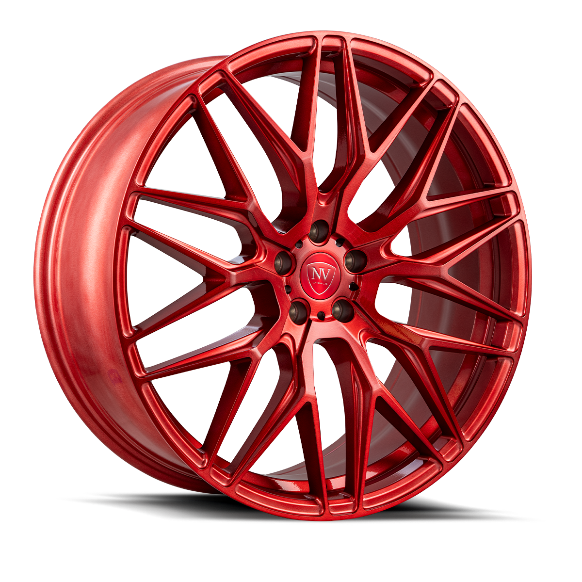 NV Wheels NV1 Brushed Red
