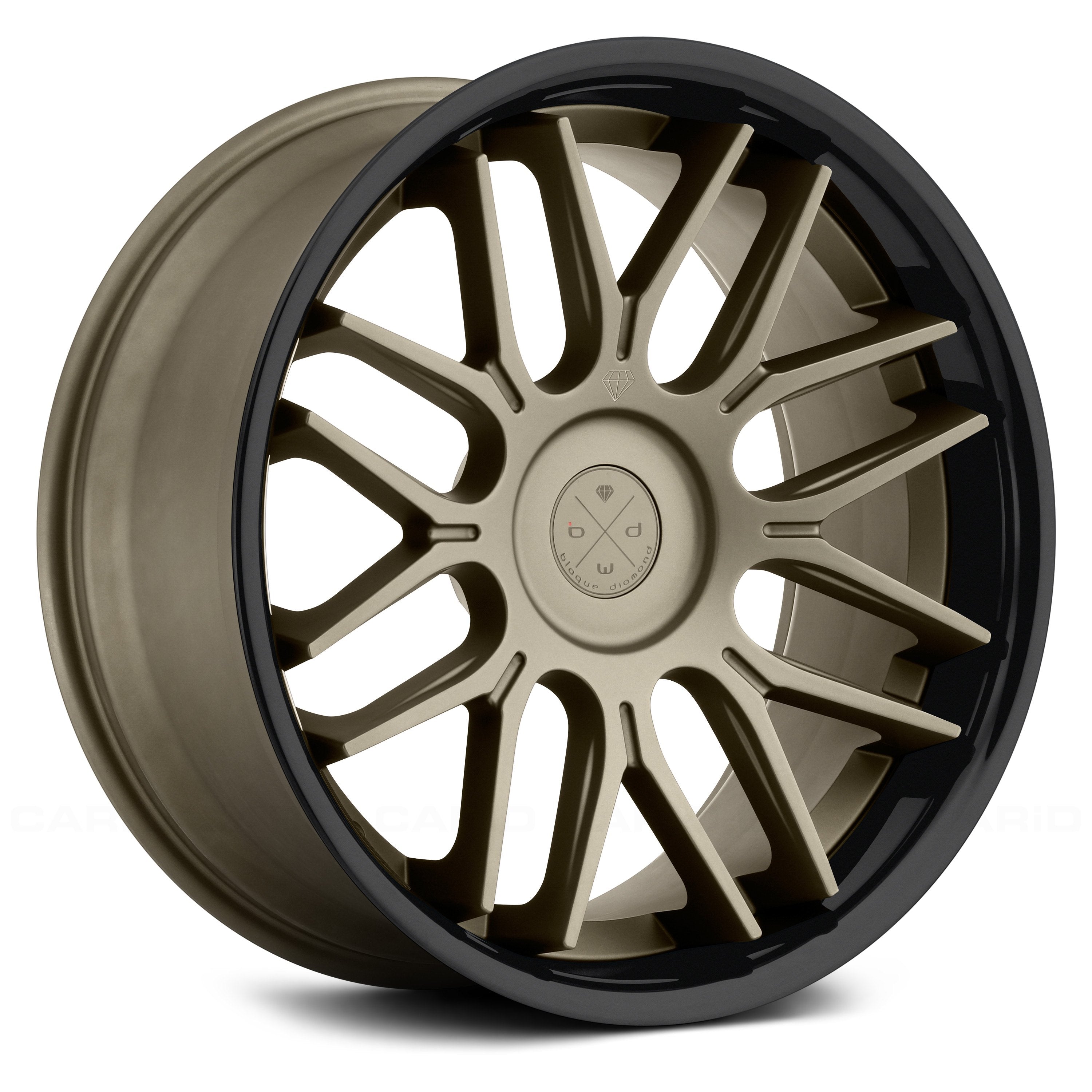 Blaque Diamond BD-27 Antique Matte Bronze Center w/ Black Lip