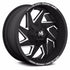 Off-Road Monster M09 Flat Black Milled Edge