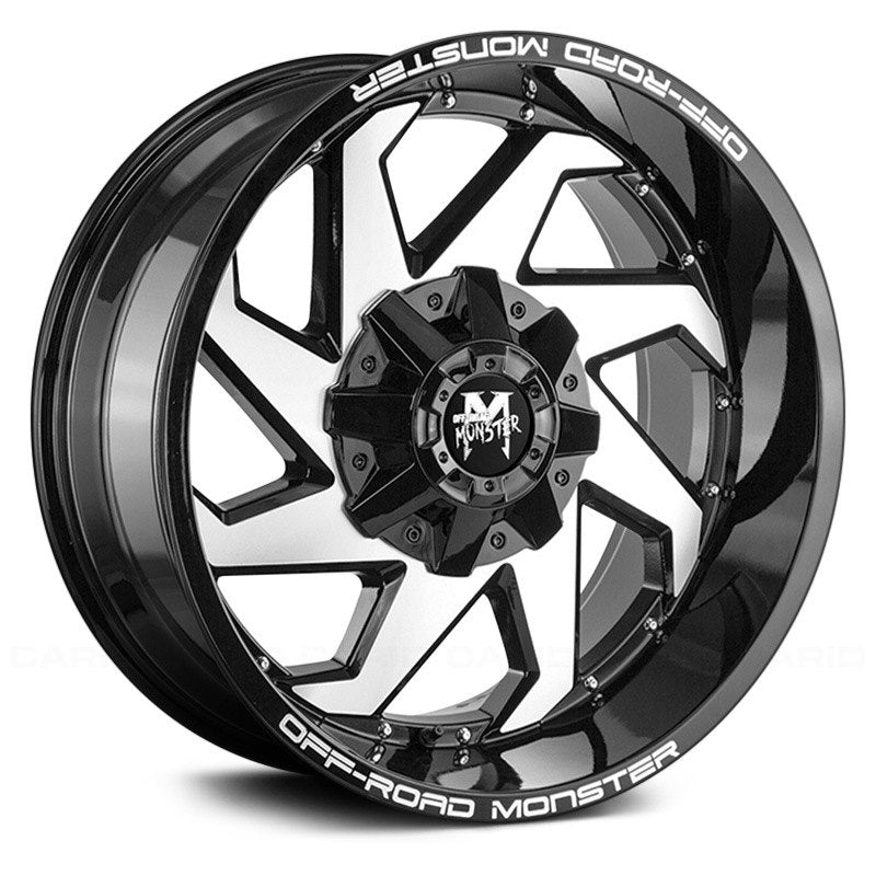 Off-Road Monster M09 Gloss Black Machined Face