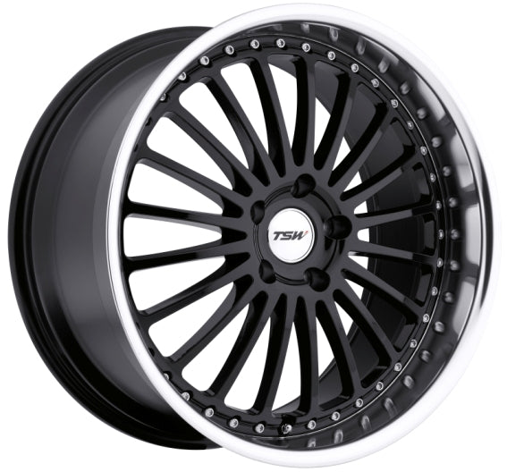 TSW Silverstone Gloss Black W/Mirror Cut Lip