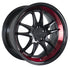 F1R F102 Gloss Black w/ Red Lip