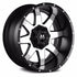 Off-Road Monster M08 Flat Black Machined Face