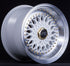 JNC 004S White w/ Machined Lip w/ Gold Rivets