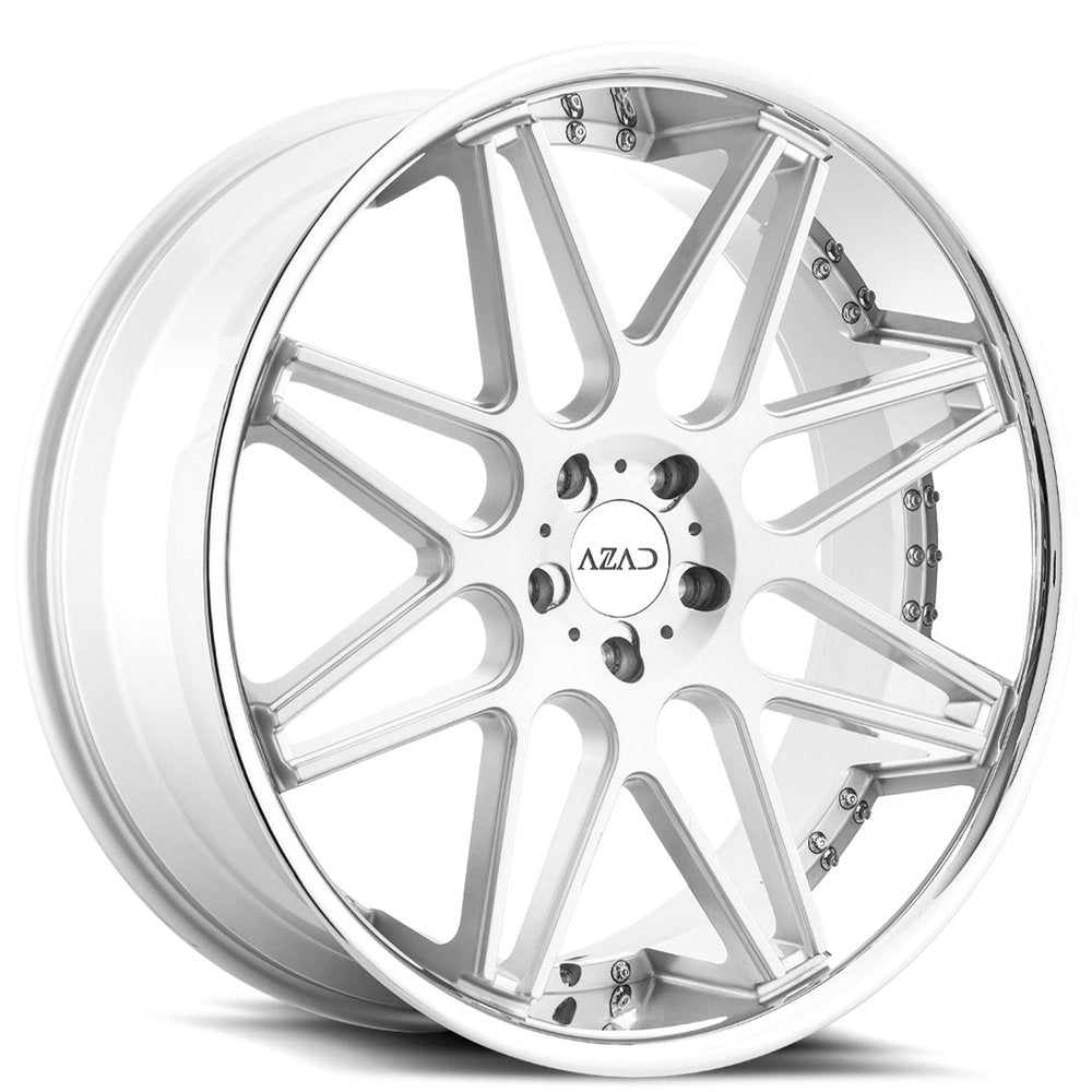 Azad AZ77 Brushed Silver W/ Chrome Lip