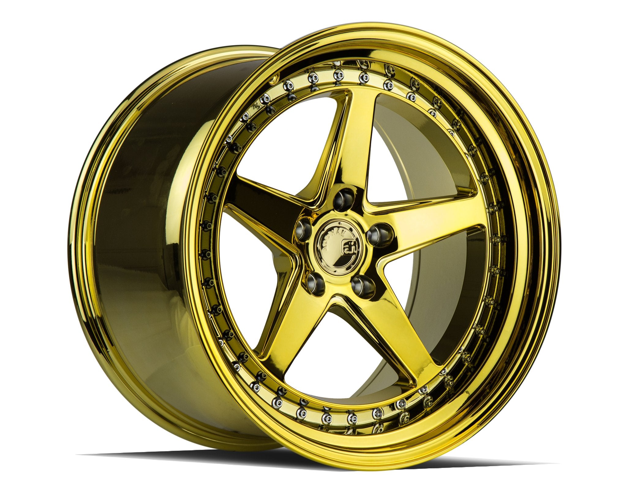 Aodhan DS05 Gold Vacuum w/ Chrome Rivets