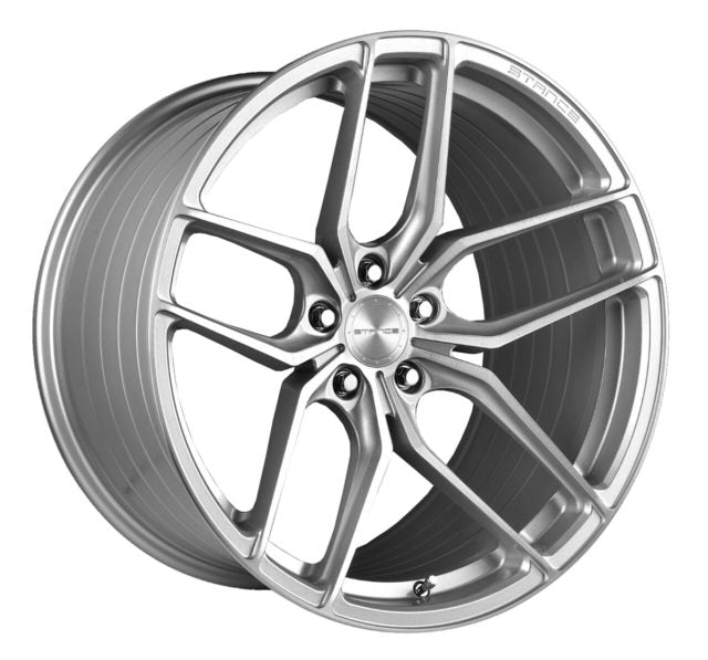Stance SF03 Brush Silver C8 Corvette (19x8.5/20x11 Setup) Full Set